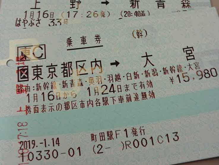 有効期限 2020年5月26日 新幹 線券 東京⇔新潟 往復切符